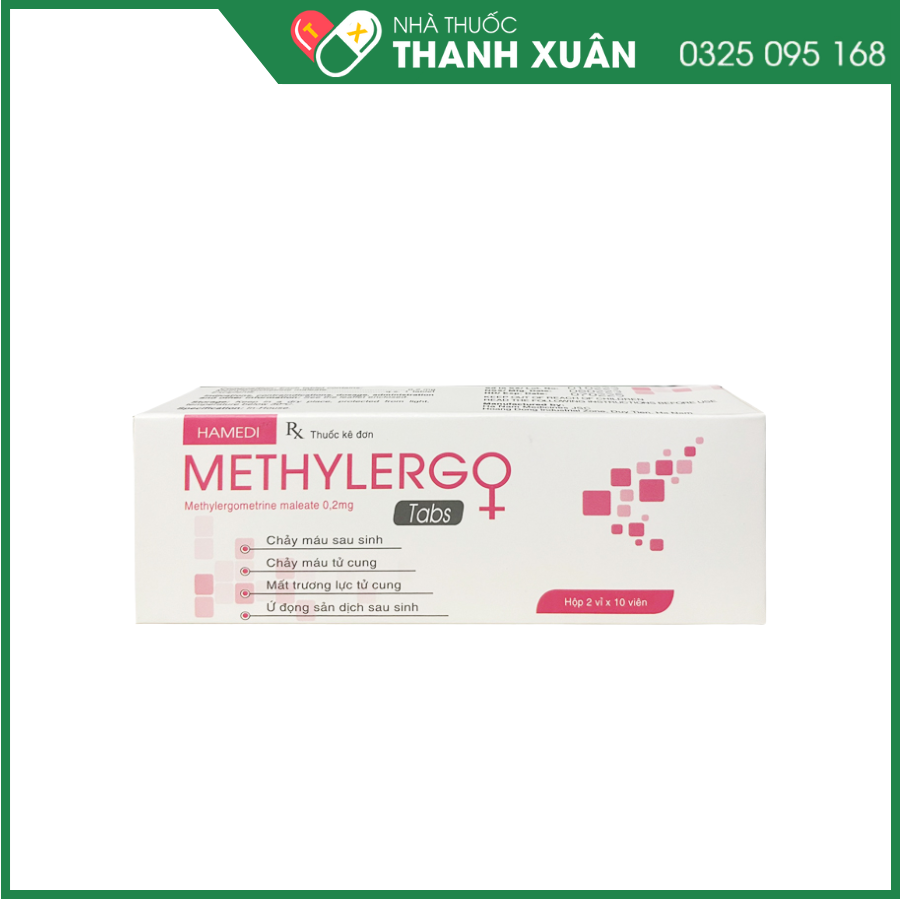 Methylergo Tabs phòng và điều trị chảy máu sau sinh hoặc sảy thai, mổ lấy thai